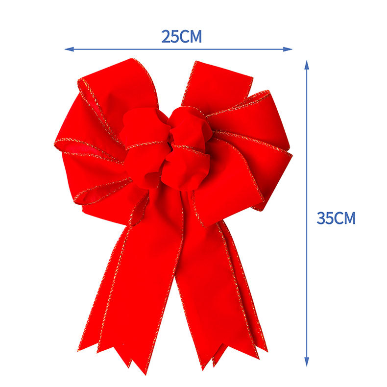 Wholesale of handcrafted Christmas tree ornaments and pendants with black, white, red and black checkered patterns made of Simisi faux linen ribbons pic 61