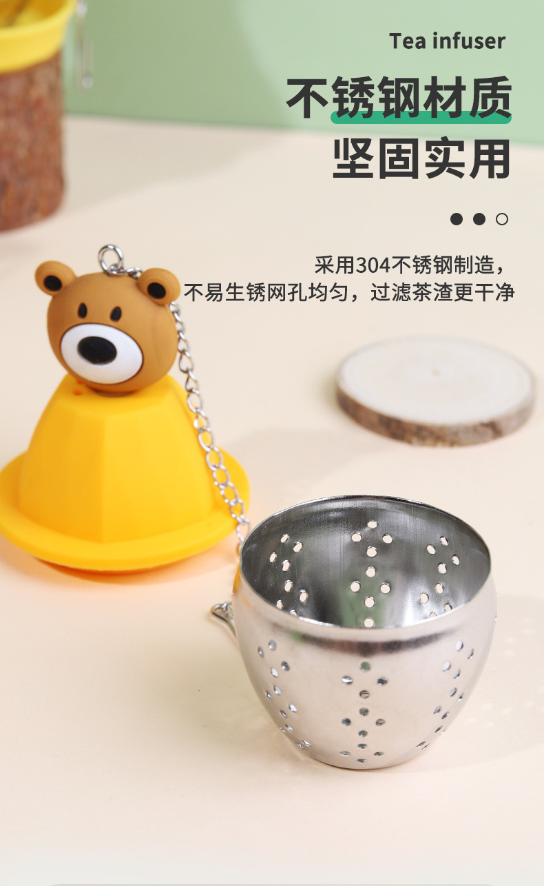 Stainless steel tea strainer for brewing tea pic 5