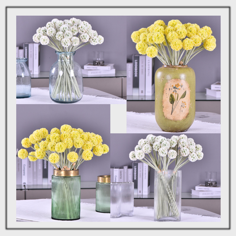 High-quality artificial flowers of windmill chrysanthemum in stock, windmill flower, pine, insect fruit, living room, wedding decoration, flower arrangement art, windmill fruit pic 3