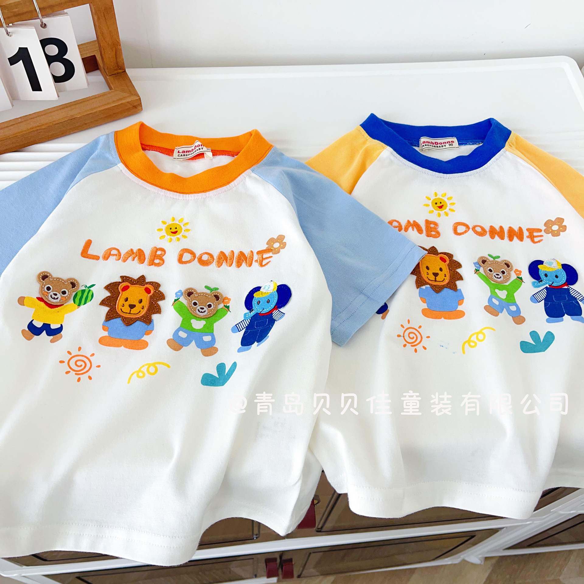 儿童短袖T恤日系Miki夏季薄款2025年女童短袖批发中小童外贸童装详情4