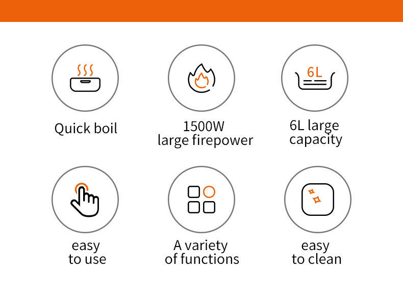 电火锅方锅烧烤一体锅跨境代发家用电热锅ELECTRIC FRYING PA详情4