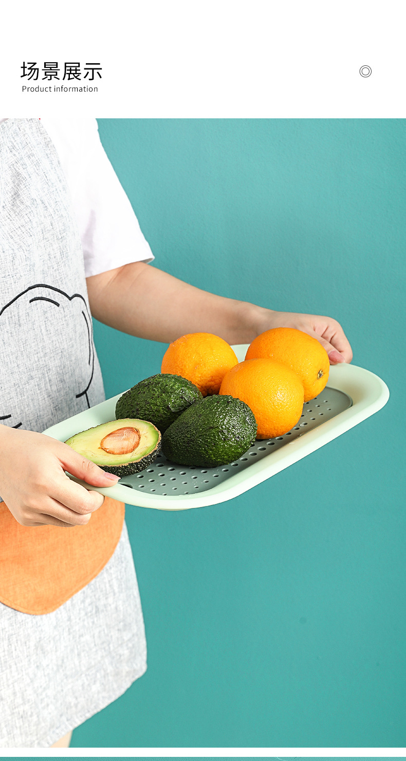 Creative and personalized modern double-layer draining tray, Nordic-style living room coffee table, candy basket, snack plate, fruit plate pic 13