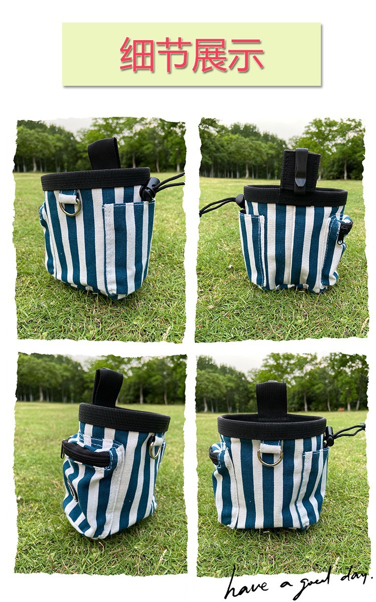 Portable pet outdoor snack bags, dog and cat training waist bags, pet outdoor supplies pic 3