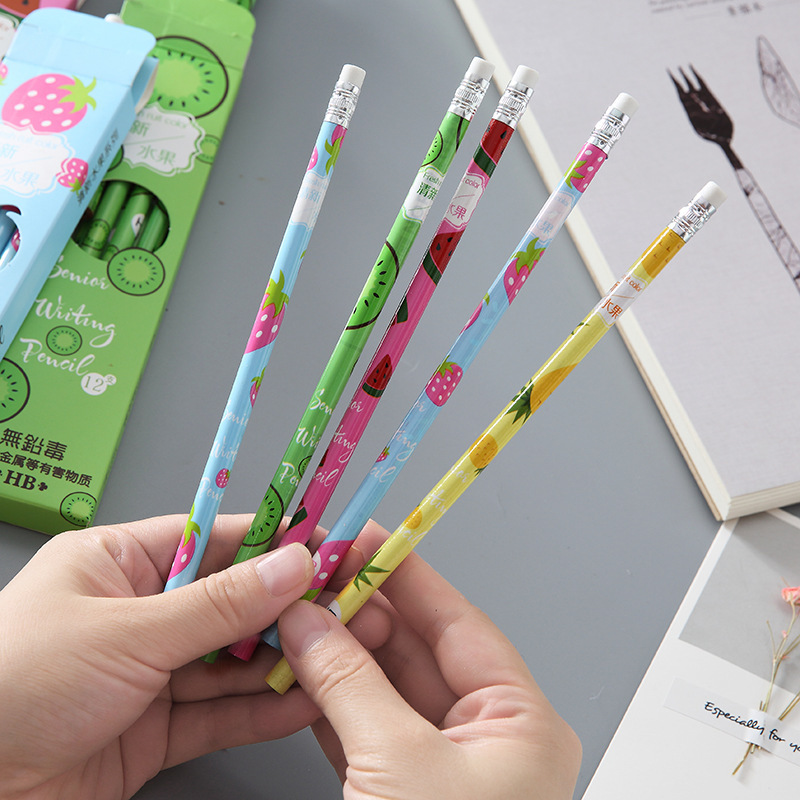 Creative traditional Chinese culture fruits, top students on the golden list, HB eco-friendly pencils, student pencils, stationery wholesale and customization pic 28