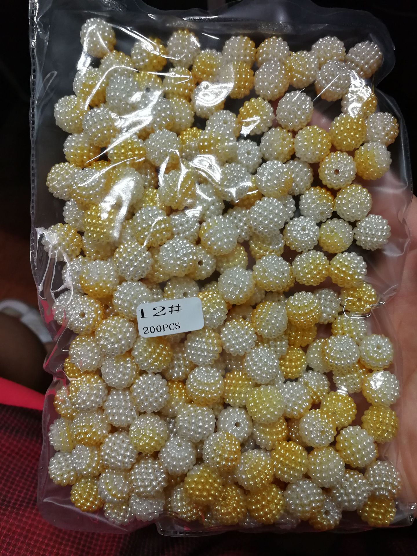 ABS imitation pearl multicolored perforated bayberry balls DIY clothing accessories, emerging products from Japan and South Korea pic 5