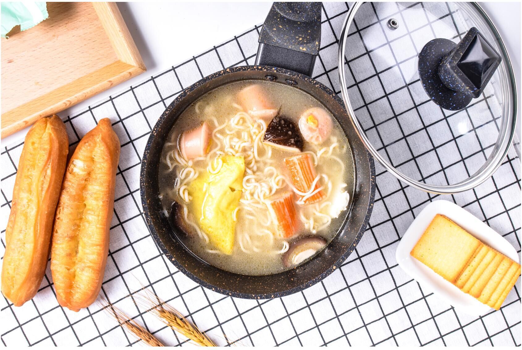 The new thickened tourmaline hot pot, double-ear non-stick pot, dedicated boiling pot and stewing pot are suitable for all kinds of stoves pic 4