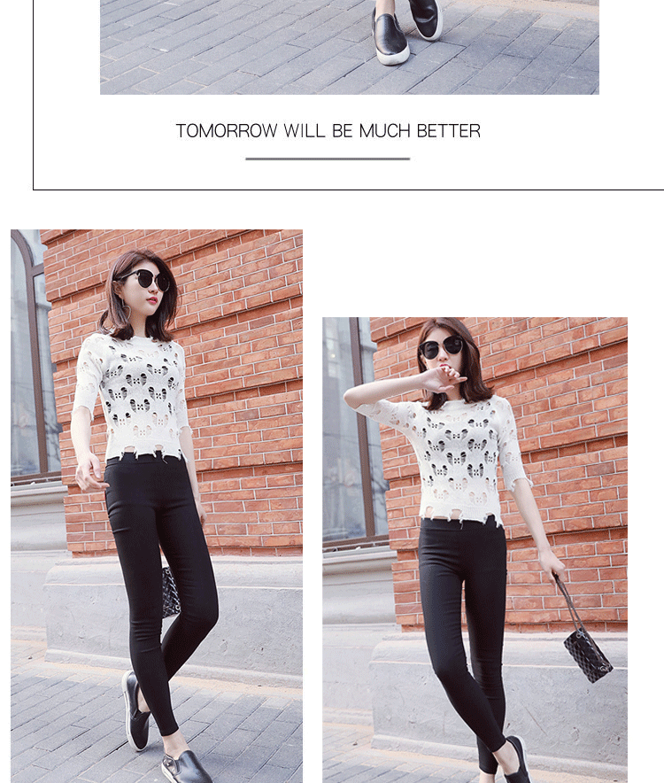 For the 2021 autumn and winter season, wearing black velvet pencil pants with leggings over them makes women look slimmer. Elastic skinny pants for women in larger sizes pic 20