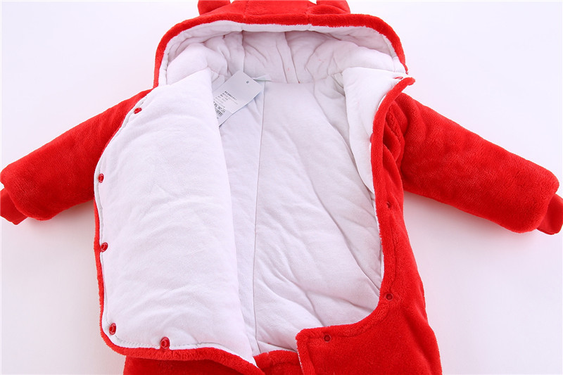 Baby one-piece suit thickened autumn and winter outfits 0 baby clothes for boys and girls 1 newborn autumn clothes winter cotton-padded clothes crawling clothes pic 18