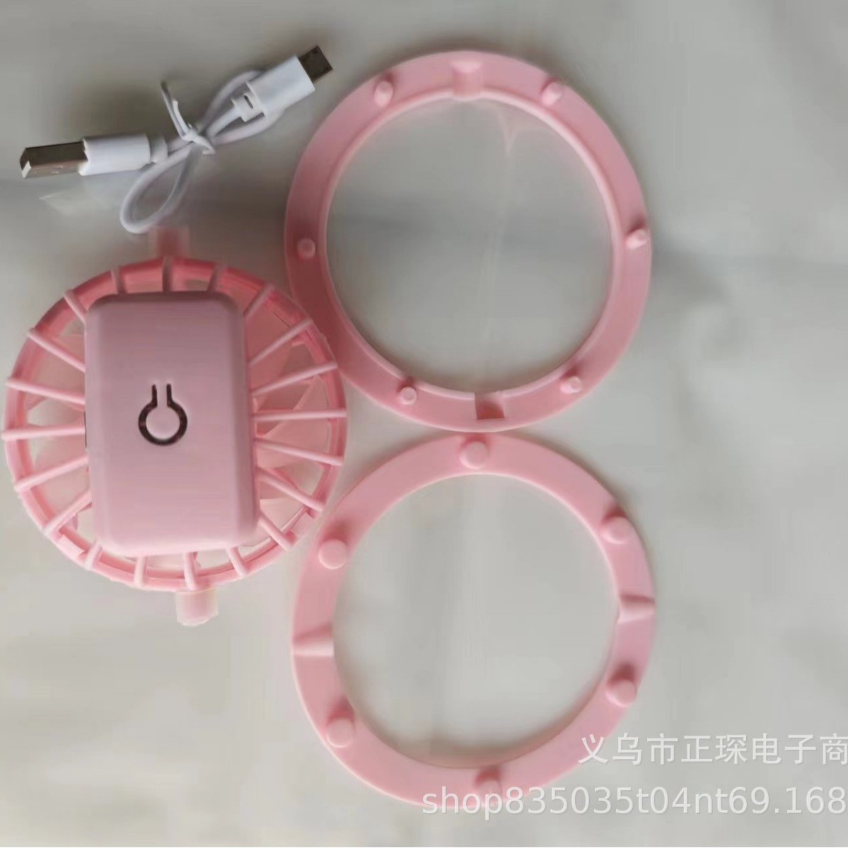 新款太阳能风扇帽180-360°旋转可拆卸风扇配件USB充电小风扇批发详情24