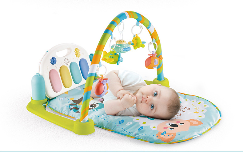 大号婴儿脚踏琴 遥控音乐灯光故事机健身架健身毯工厂直销详情4