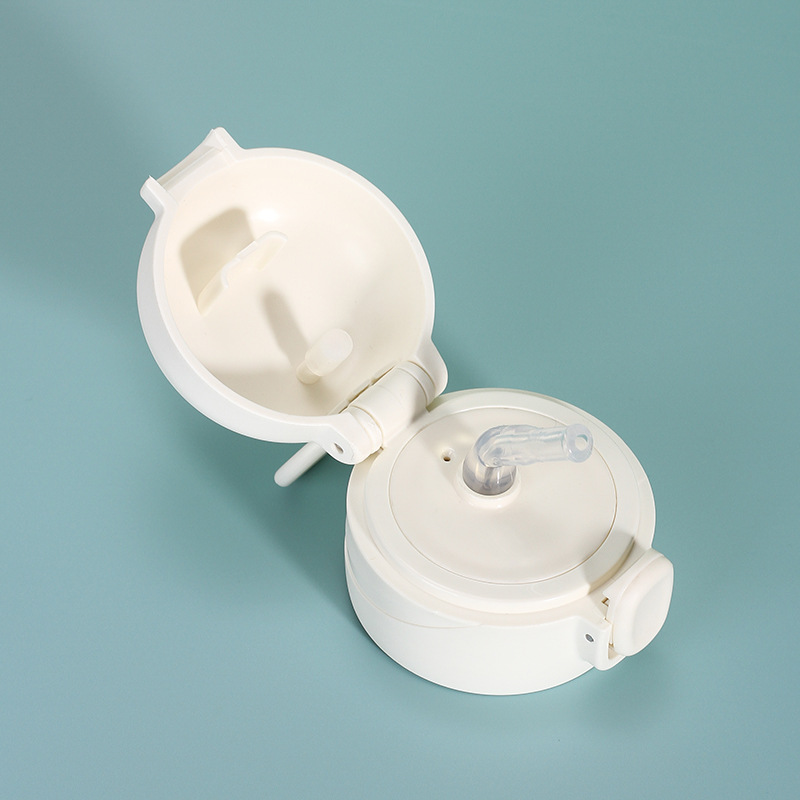 卡通304不锈钢弹跳杯双层真空带锁扣保温杯儿童户外带提手豌豆杯详情10