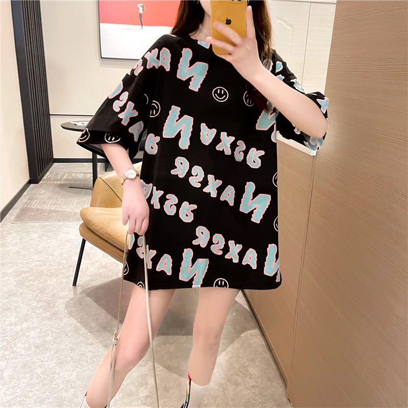 2021新款网红ins超火短袖t恤女装春夏潮情侣装大码宽松上衣详情9