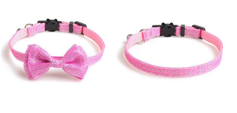 金杰特新品宠物项圈 细闪蝴蝶结猫咪项圈 带铃铛小猫项圈装饰详情8