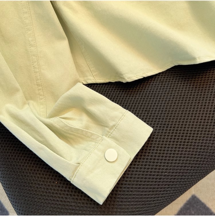 Polo领长袖衬衫女2024春秋新款洋气时尚修身显瘦薄款衬衣外套上衣详情35