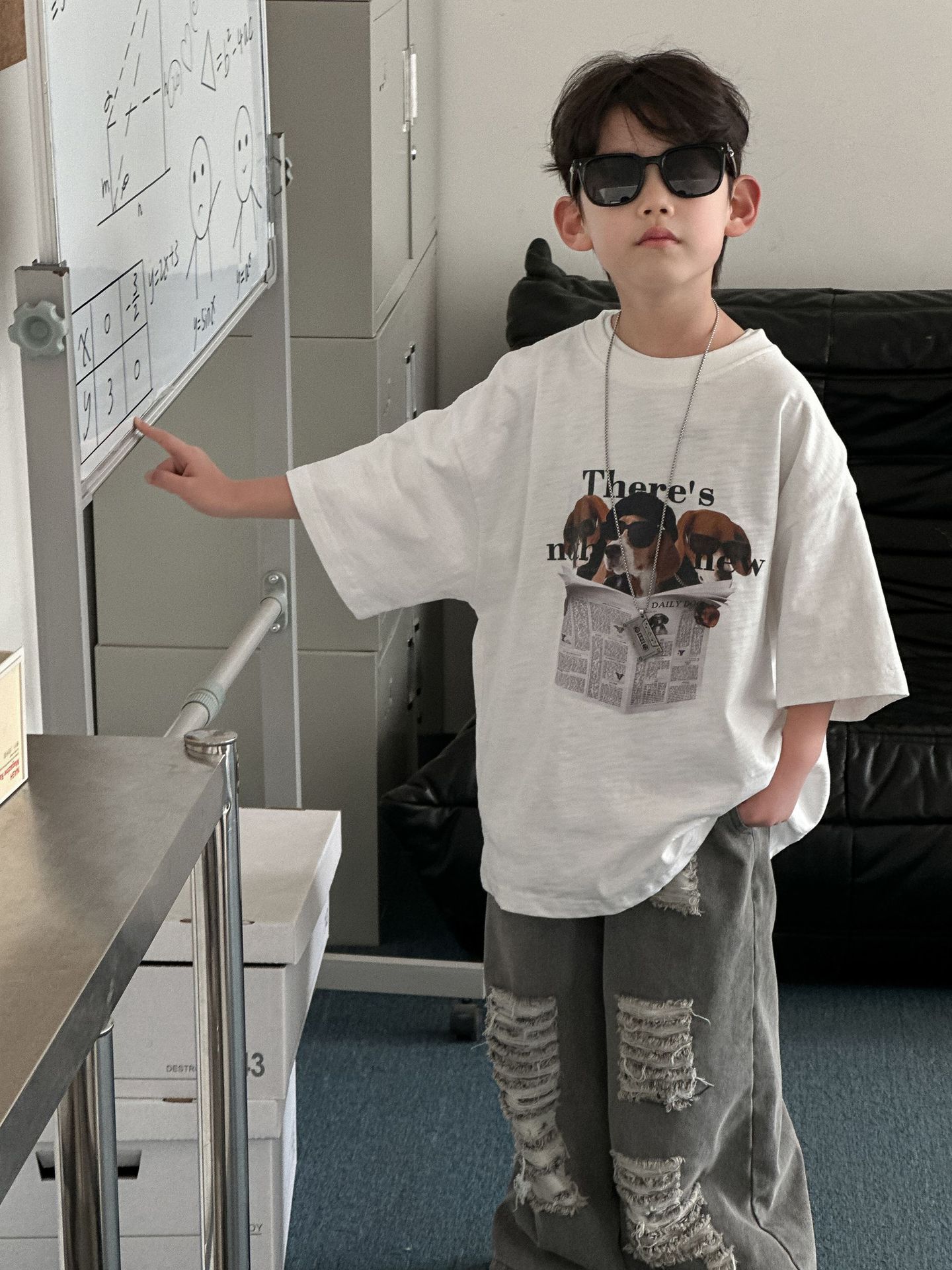 儿童纯棉T恤2025夏季新款韩版男童短袖薄款中小童上衣童装夏装潮t详情12