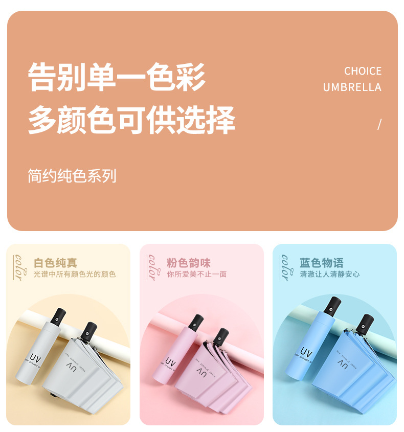 Bulk wholesale of fully automatic umbrellas, all-weather and all-weather sunshades, folding sun protection umbrellas, LOGO gifts, advertising umbrellas pic 10