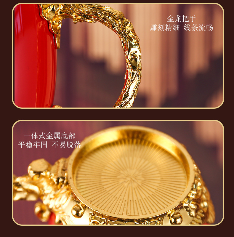 Creative 12 zodiac ceramic wine cup dispenser set for home use, antique Chinese wine cups from the Old Summer Palace pic 10