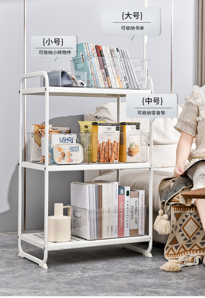 G51透明书立创意ins风书架桌上收纳架书立架书本书籍收纳立架学生详情4