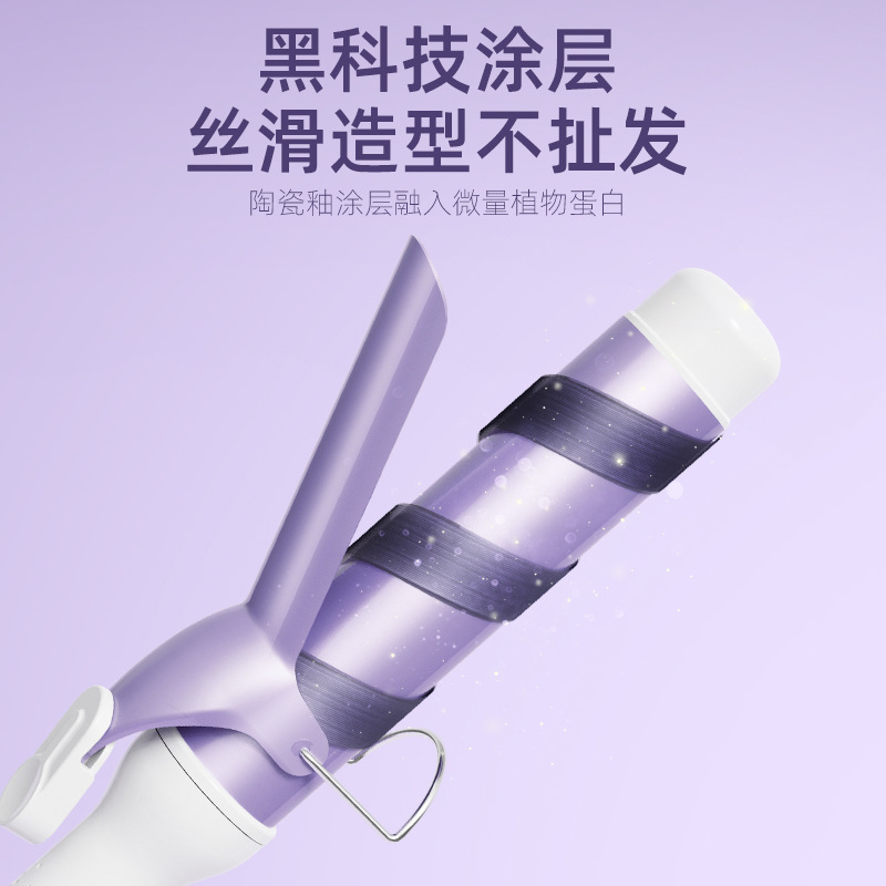 Factory direct supply of large wave fully automatic curling irons, electric rotating Korean-style lazy and non-damaging egg curling irons pic 19