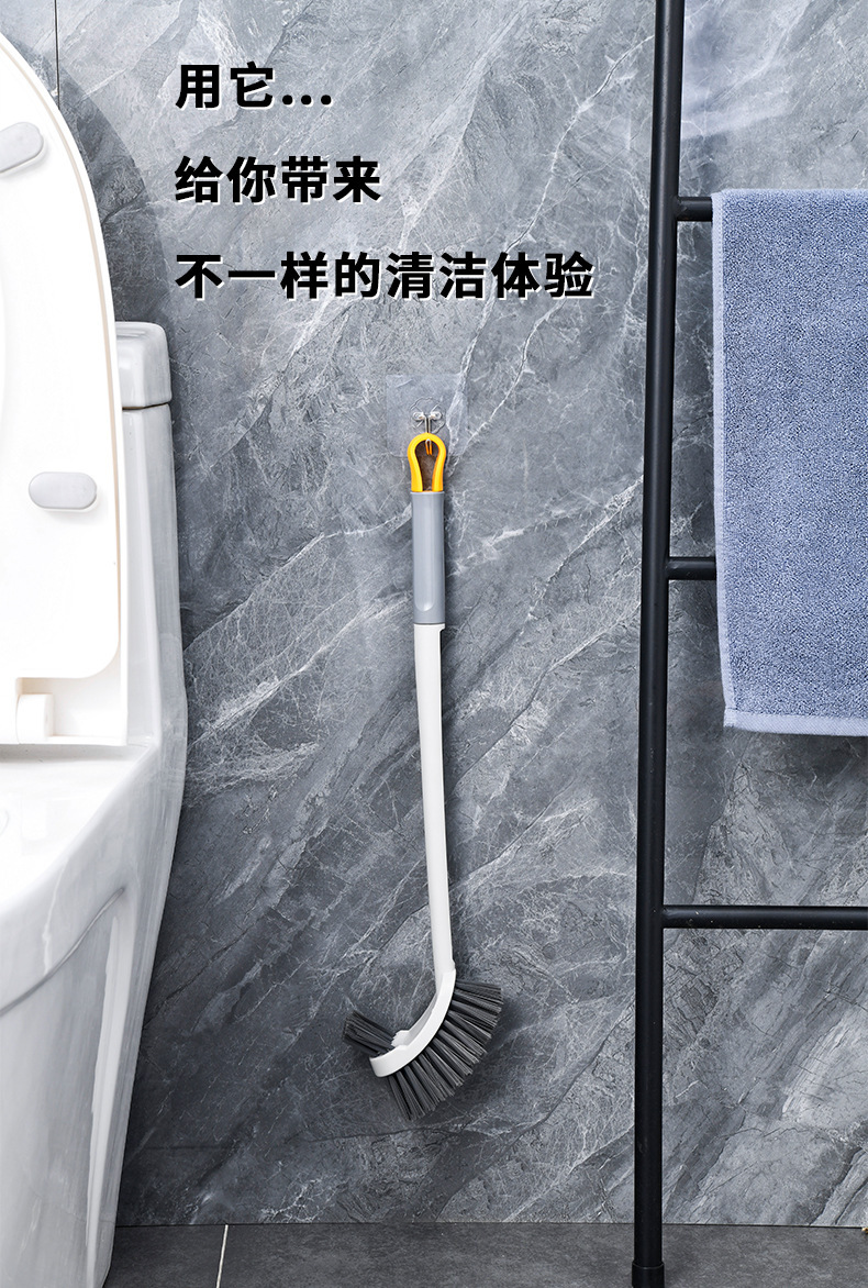 长柄马桶刷双面无死角卫生间厕所刷清洁刷子家用挂墙式软毛洁厕刷详情15