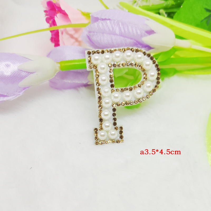 Cross-border hot diamond English pearl letter fabric pasted clothing accessories with adhesive backing 5mm pearl decoration factory DIY nail pearl wholesale pic 47