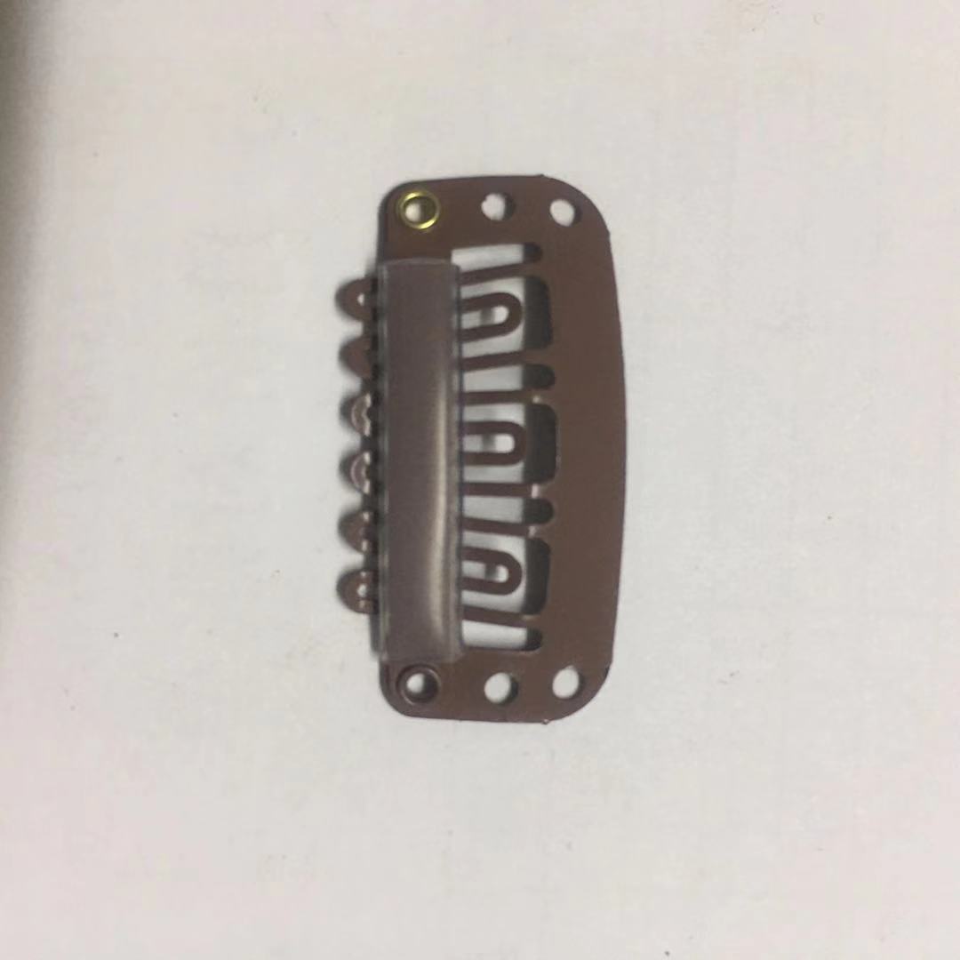 Hair extension clips, wig clips, elastic invisible clips 3.2CM, 6 teeth [Mingli Accessories] Factory direct sales pic 14