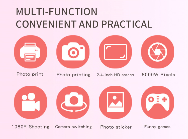 跨境批发儿童拍立得打印相机高清拍照录像源厂代发卡通玩具礼盒详情4