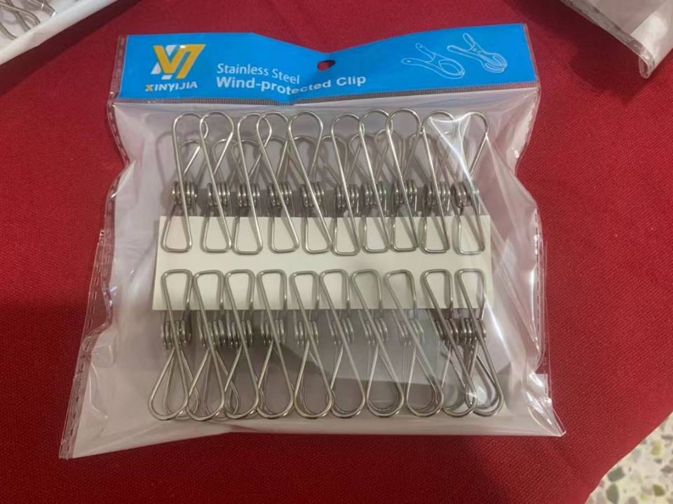 Bagged wire clips, steel wire clips, stainless steel clips, storage clips, sealing clips, garment clips, sock clips, winding clips, 2-yuan store supply pic 9