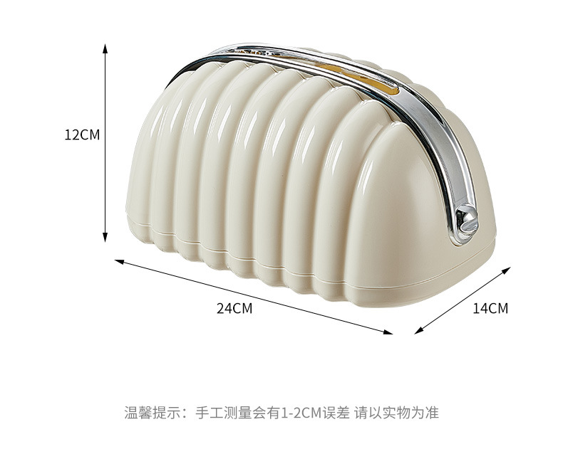 Light luxury spring tissue box, living room coffee table, Nordic-style desktop shell tissue box, cream-style small fragrance tissue box pic 10