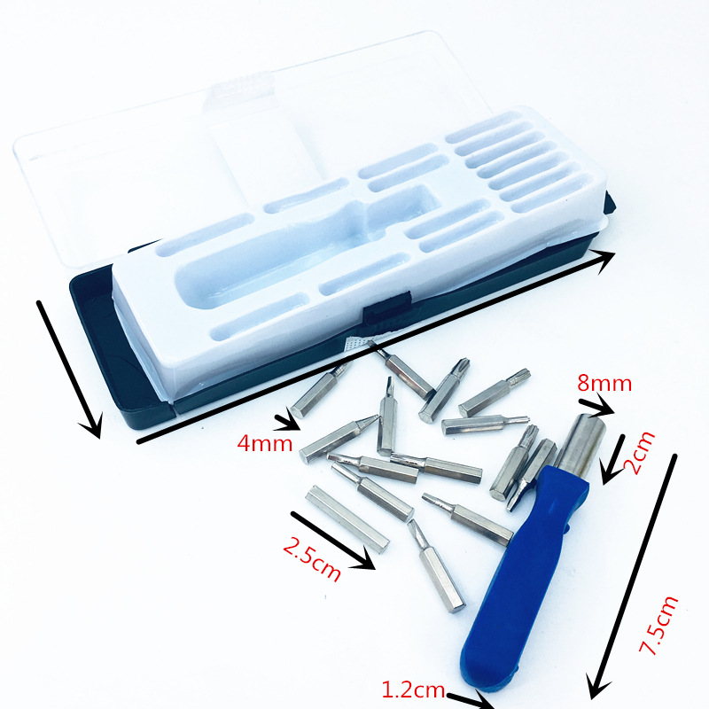 Factory direct supply 15pc multi-purpose screwdriver square box tool set wholesale pic 6