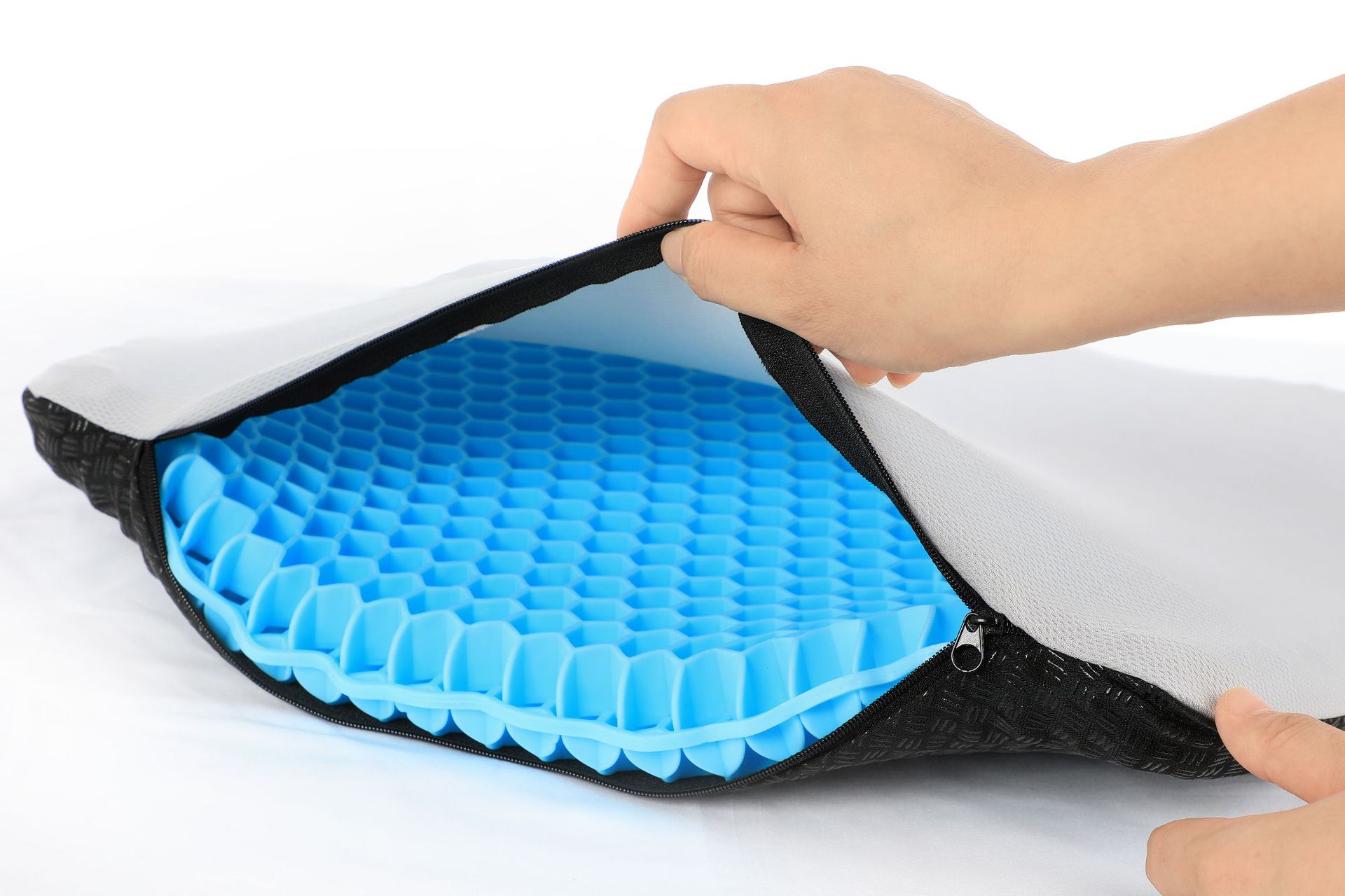 New fourth-generation egg summer gel seat cushion, honeycomb car seat cushion, breathable soft cushion, ice cushion, cooling cushion, student seat cushion pic 21