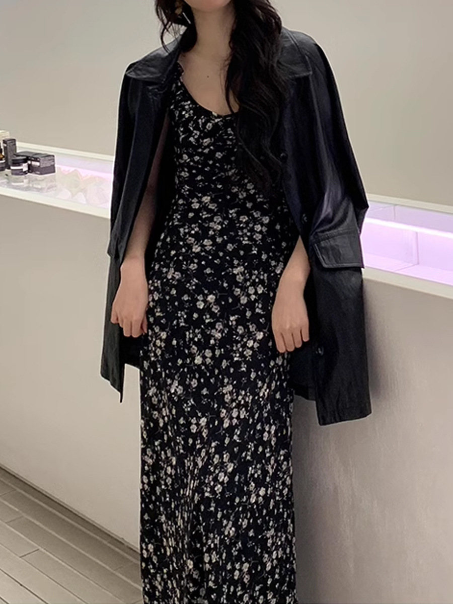 新款氛围感春天里 气质长款碎花吊带裙时尚法式春夏女装连衣裙女详情6