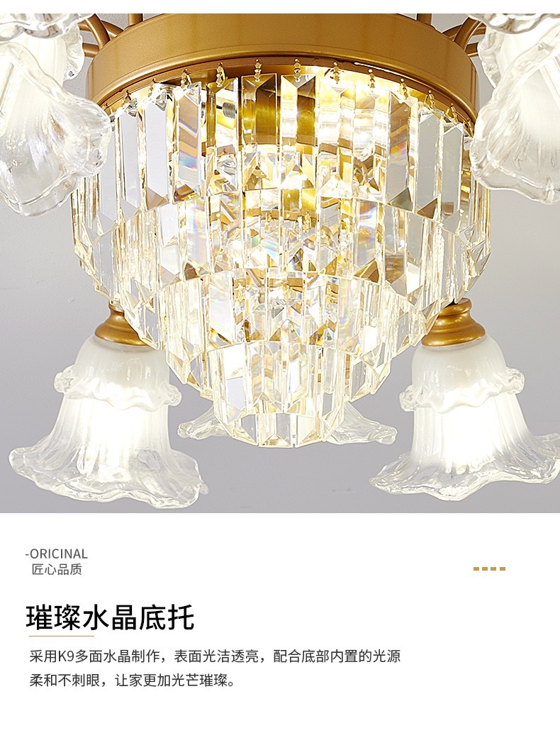 新款欧式客厅吊灯轻奢水晶灯美式大厅客厅灯家用简约餐厅卧室灯具详情22