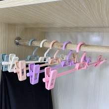 厂家直销创意家居防滑金属浸塑大铁裤夹衣架裤架晾晒衣架衣柜裤夹详情20