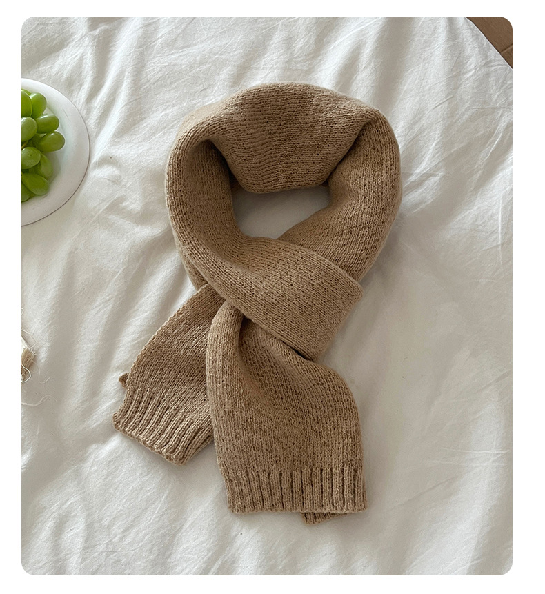 Mars Green Thickened Warm Scarf for Women 2024 New Style faux Cashmere Scarf, Korean style, versatile and warm 2024 New style pic 18
