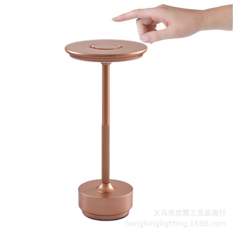 Cross-border retro metal I-shaped flying saucer lamps, restaurant table lamps, bar table lamps, bedside lamps, charging ambient lights, night lights pic 14