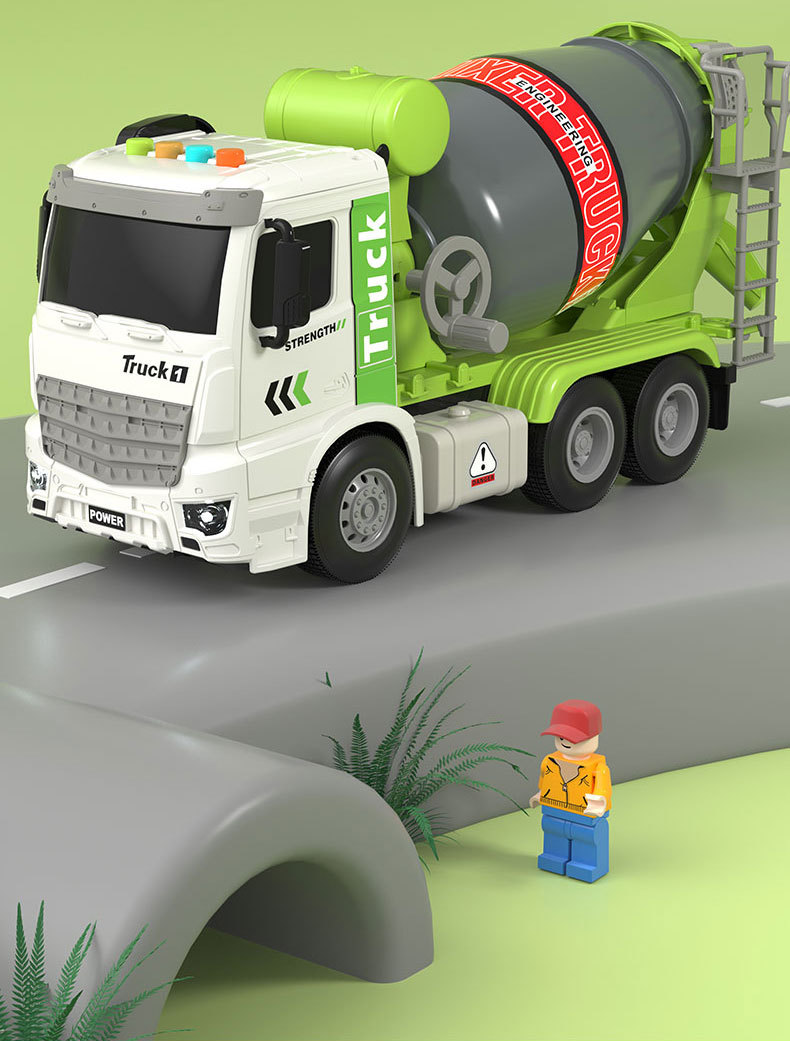 大号水泥车搅拌车可出料工程车益智惯性汽车儿童玩具男孩1-3岁详情8