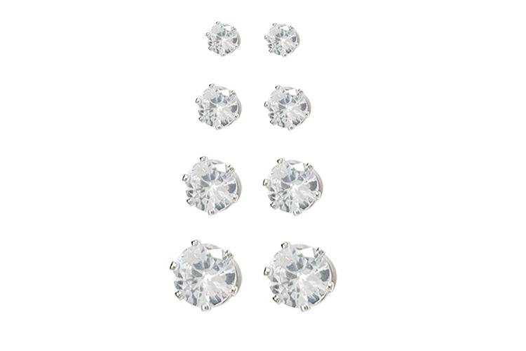 超闪锆石无耳洞磁吸耳饰高级气质耳蜗钉爆闪耳骨夹镶钻吸铁石耳钉详情11