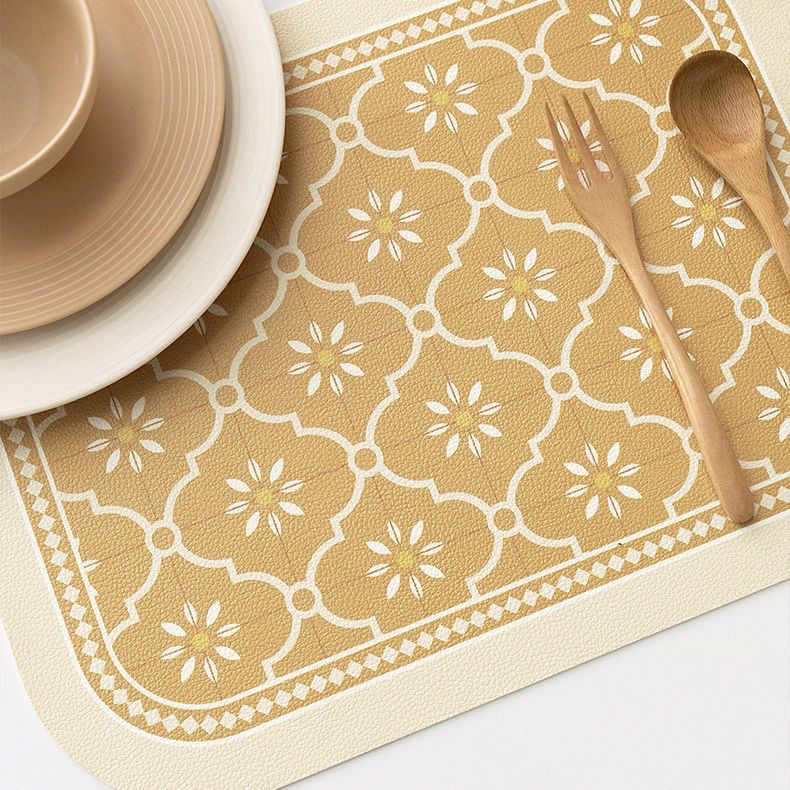 皮革餐垫西餐垫防水防油隔热垫防烫餐盘垫碗垫锅垫防滑桌垫ins风详情3