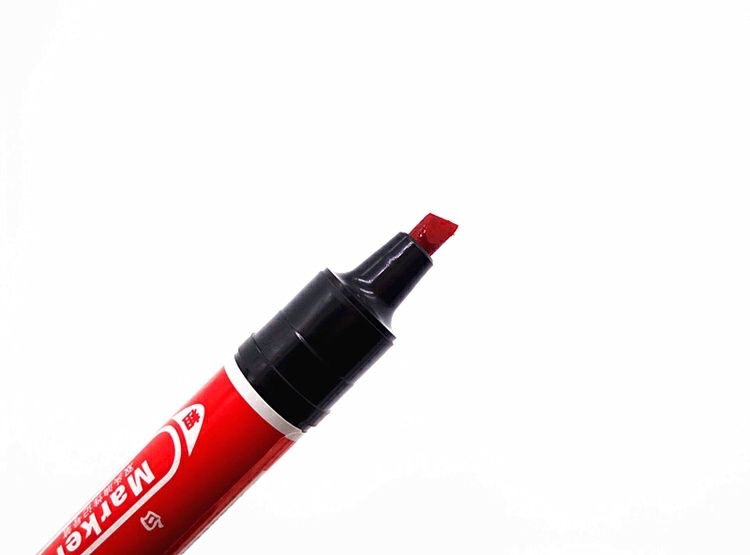 White Goose Quick-drying double-headed marker pen, large black colored outlining pen, large head pen, oil-based marker pen, logistics drawing pic 6