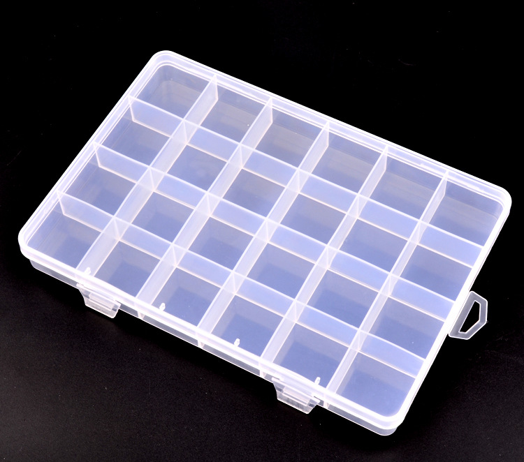 Nail art accessory storage box, 24-compartment transparent color accessory storage box, nail art shop tools shanilak pic 4