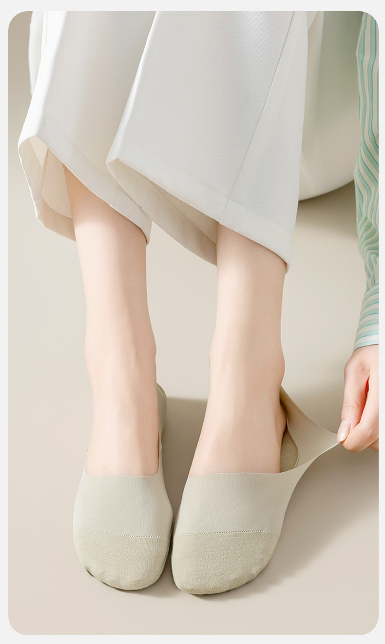 船袜不掉跟女隐形夏季防滑浅口夏天短袜子棉女薄款透气隐形袜详情19