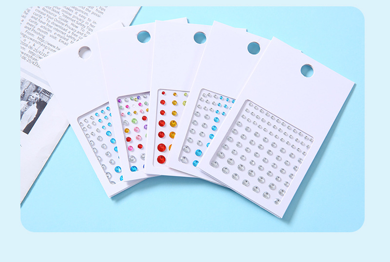 亚马逊跨境供应亚克力钻贴 树脂儿童舞台妆脸部眼妆DIY钻石贴纸详情11