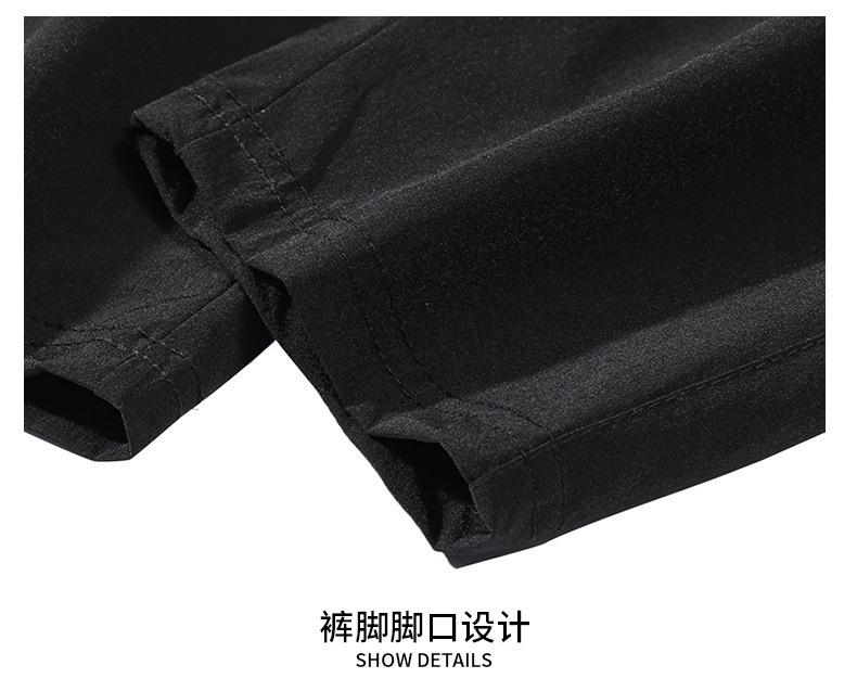 夏季冰丝裤男士薄款锦纶速干运动休闲直筒九分裤清凉空调裤男裤子详情29