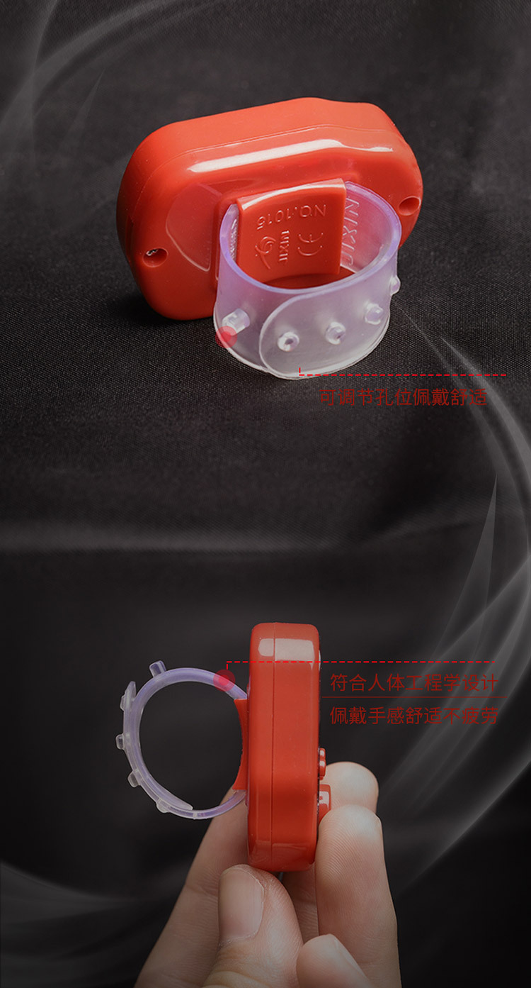Five-channel full counter with 100 sound reminder, chanting counter ring, luminous manual counter pic 8