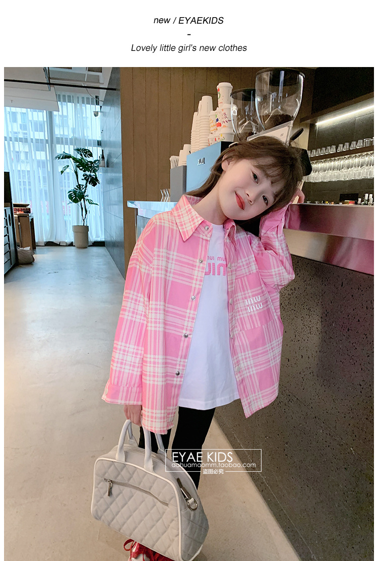 2024春装新款女童衬衣儿童衬衫洋气早春休闲长袖宝宝条纹上衣详情10