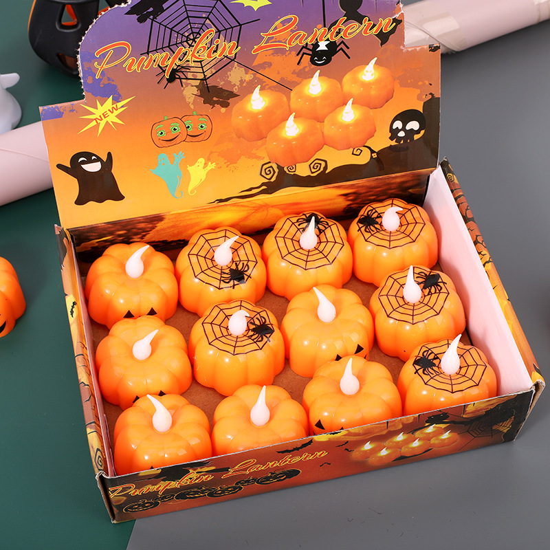 Halloween pumpkin lanterns, Ghost Festival decorative props, luminous night lights, candles, wind lanterns pic 11