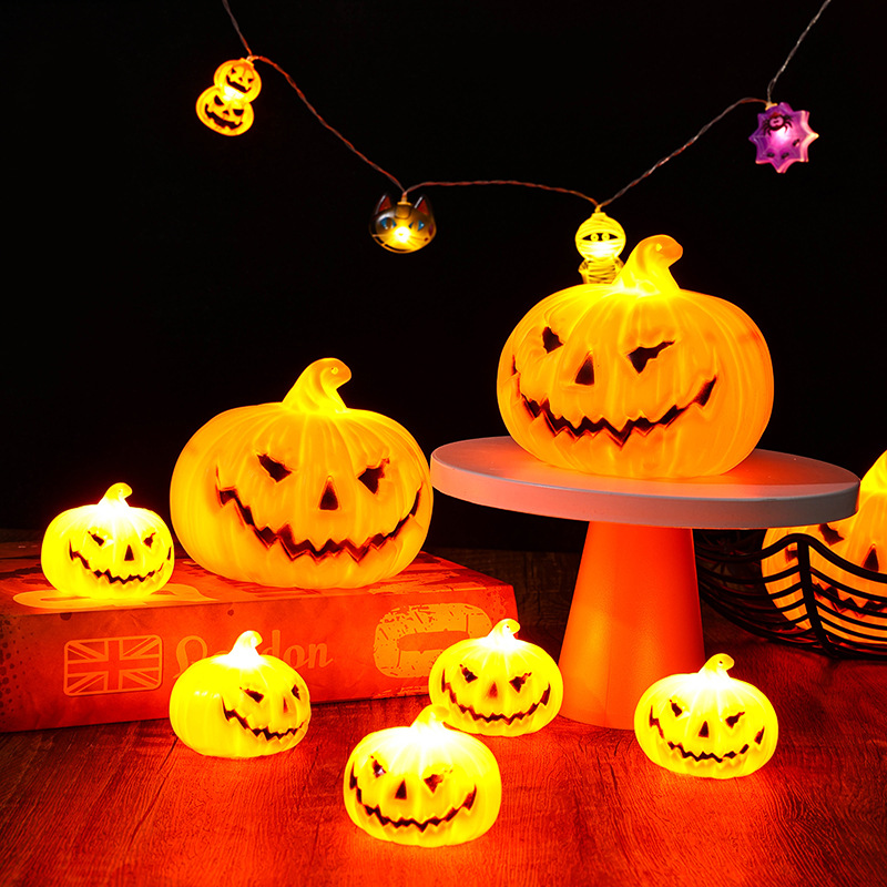 New Halloween decorative pumpkin lanterns, party atmosphere decoration LED pumpkin lanterns, Halloween carnival party decorative lights pic 2