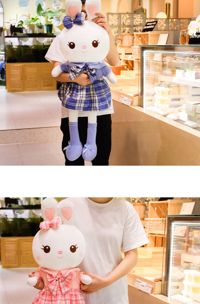 Cute JK rabbit plush toy doll, little white rabbit doll, bed sleeping pillow, birthday gift for girls pic 10