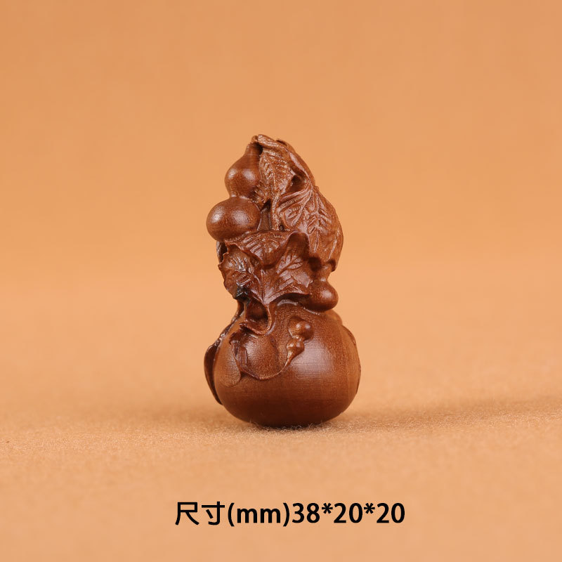 Lightning-struck jujube wood carved ornaments, gourd accessories, Taoist ritual implements, ornaments, handicrafts, gifts wholesale, small gourds pic 6